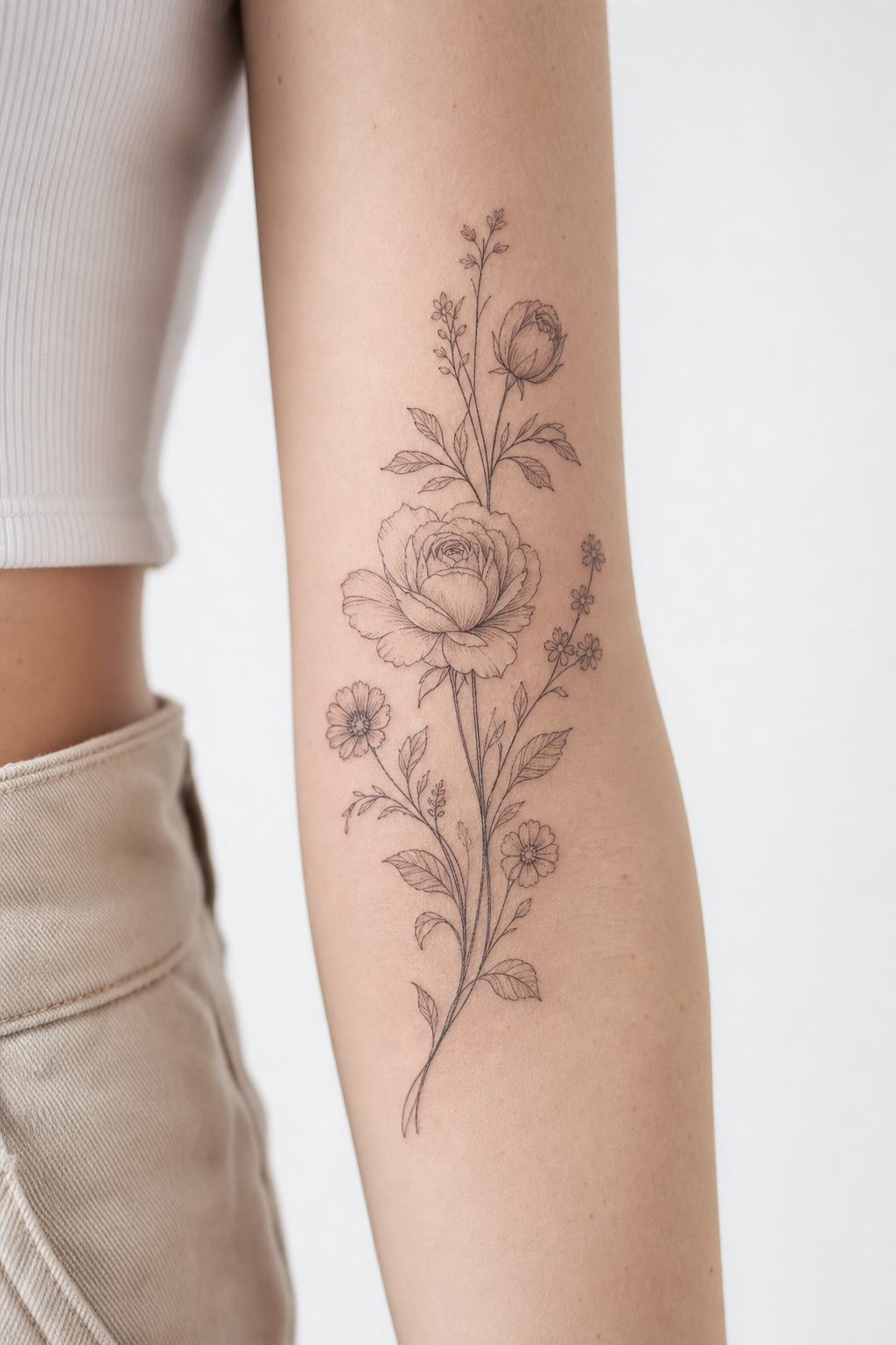 Tattoo artist at work